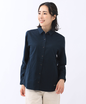 ウィンターコットン チェック ブラウス