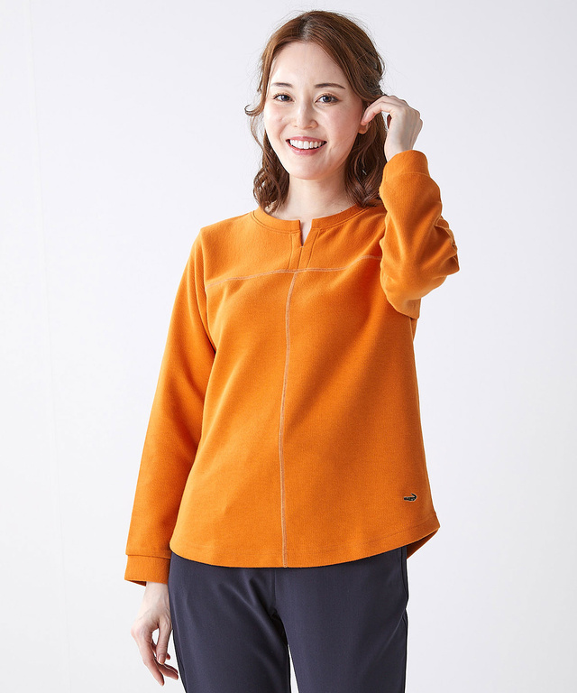 切り替え ヘンリーネック プルオーバー