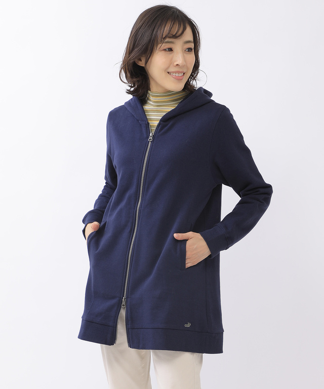 裏毛 チュニック パーカー【WEB・一部店舗限定】
