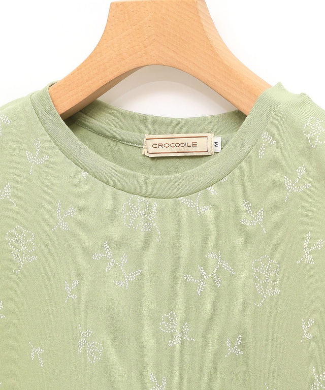 ステッチ風 プリント Tシャツ